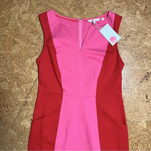 Boden Helena Chino Color Block Dress NWT Sz 6R - Picture 10 of 12